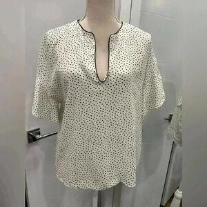 Zara polka dot top